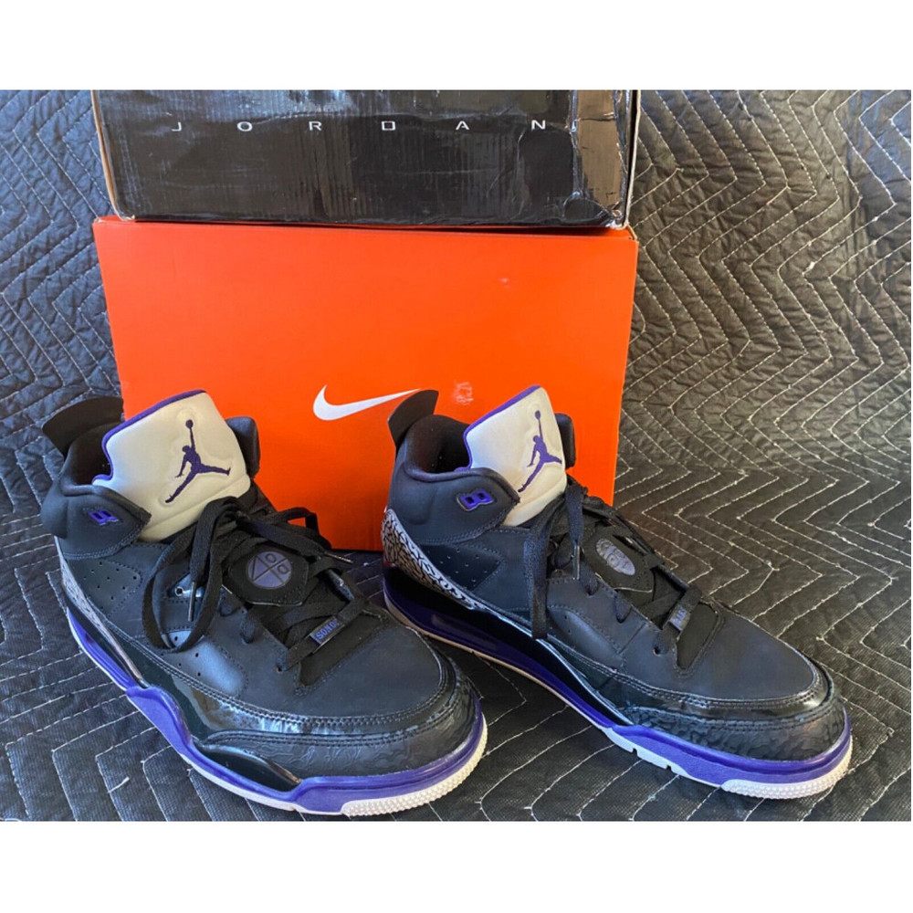 Nike Air Jordan Son of Mars Low Black Grape Ice 2013 Size 11 580603-008 OG High.
